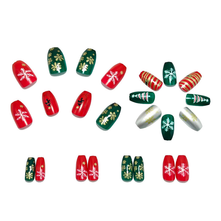 Festive artificial nails with Christmas designs Kalsten 1788232498