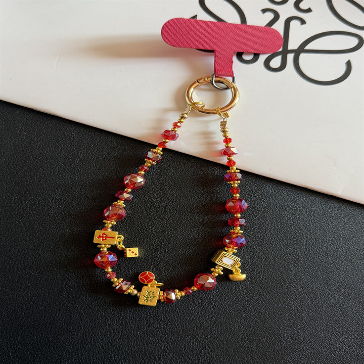 Decorative Beaded Charm Keychain Kalsten 1790135475