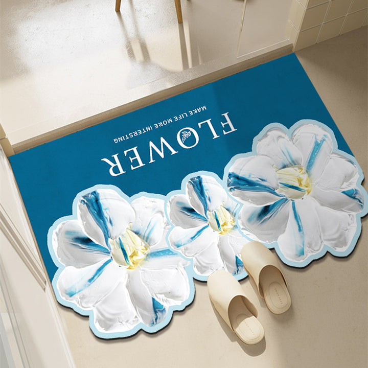 Fun Floral Themed Indoor Mat