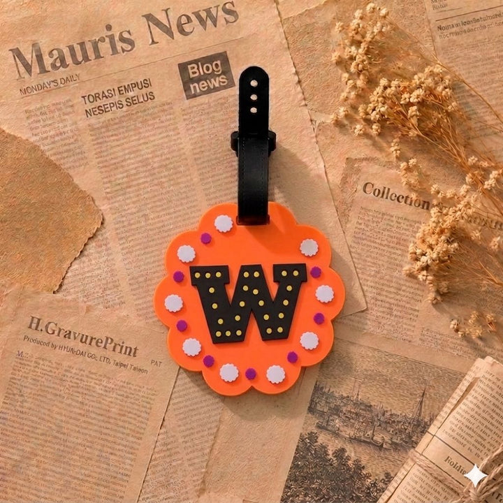 Personalized Striped Luggage Tag Kalsten