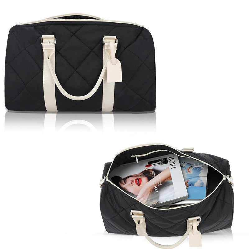 Quilted Travel Duffel Bag with Adjustable Strap Kalsten