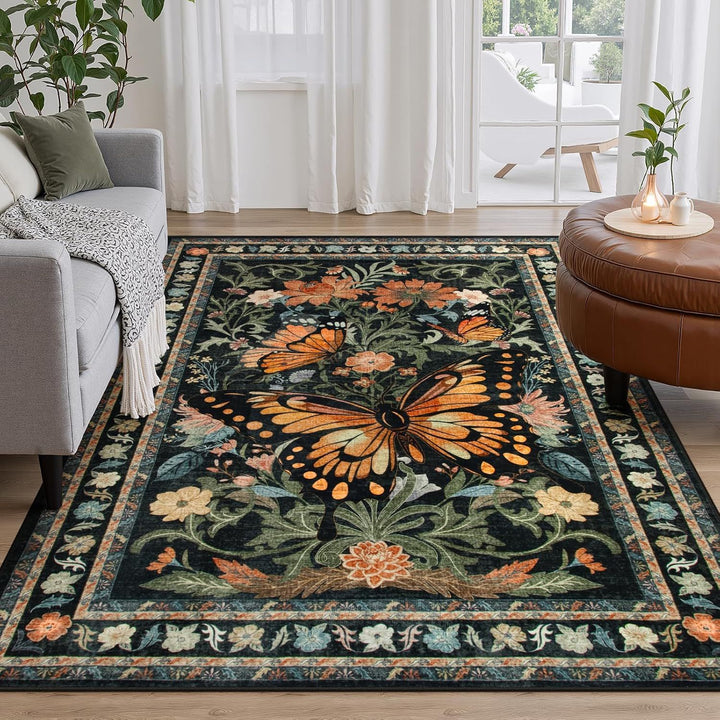 Decorative Floral Area Rug
