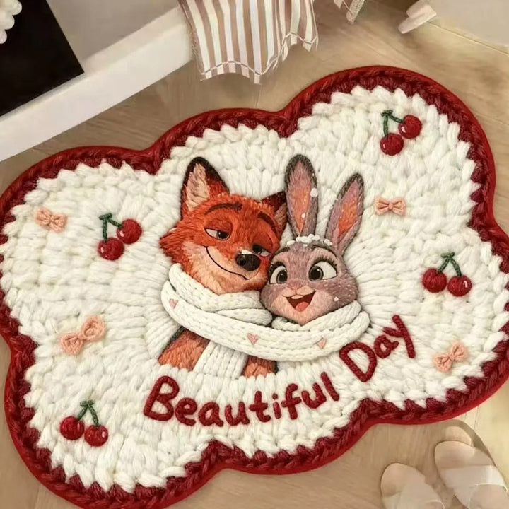 Cartoon-Themed Bath Mat