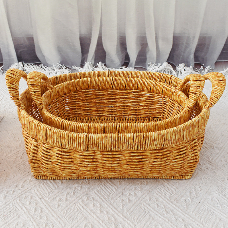 Handwoven Natural Storage Basket Kalsten