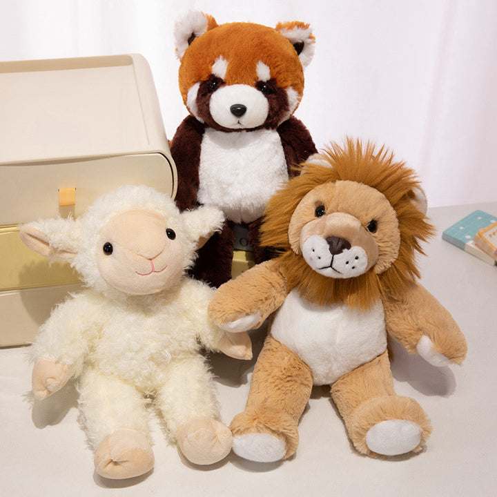 Plush Cow Cuddle Companion with Soft Faux-Fur, Embroidered Face & Huggable Snout Kalsten