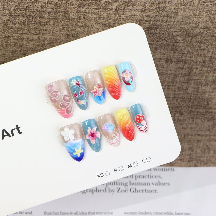 Artistic Coastal Nail Design Kalsten