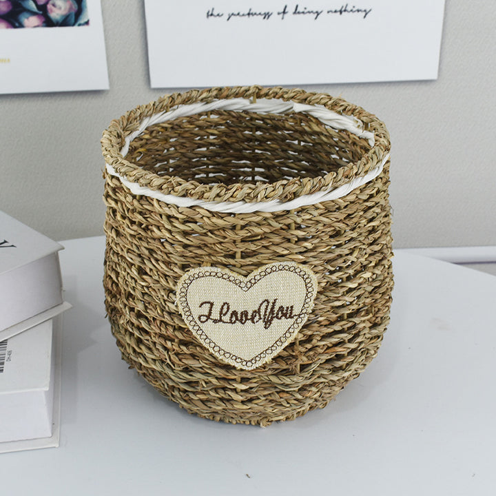 Handcrafted Natural Woven Storage Basket Kalsten