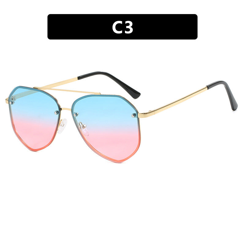 Women's geometric sunglasses with delicate frame Kalsten