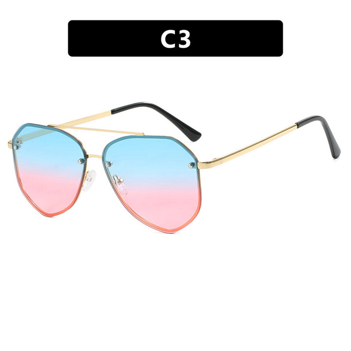 Women's geometric sunglasses with delicate frame Kalsten