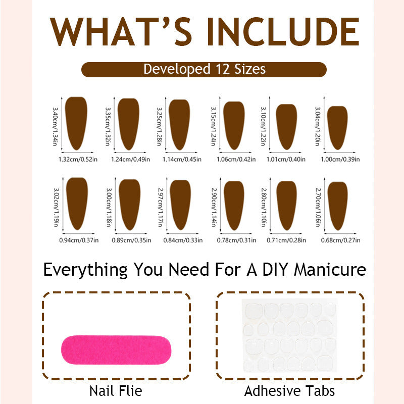 Artificial nail set with luxurious golden accents and glamorous design Kalsten