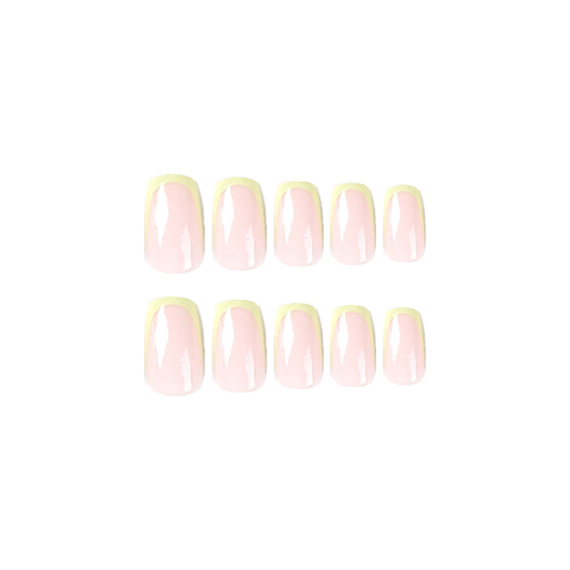 Artistic nail extensions with elegant French tip and modern accents Kalsten