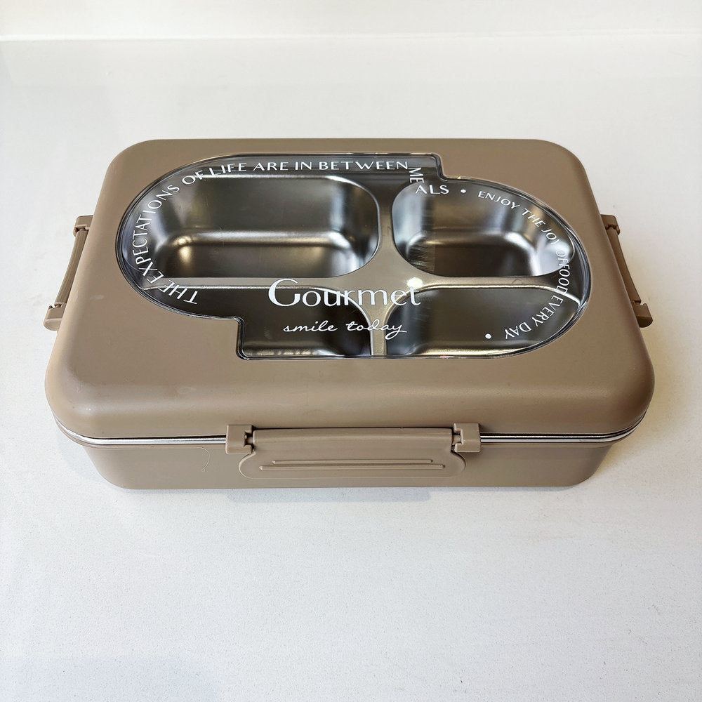 Multi-Section Stainless Steel Lunch Box