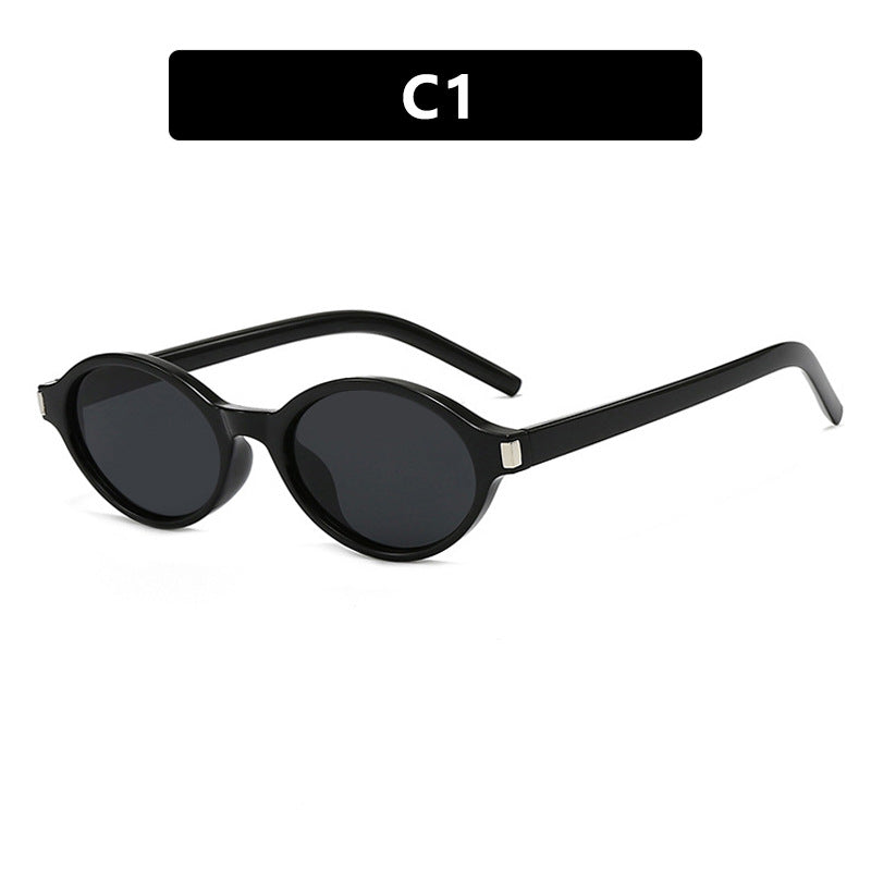 Women's elegant round sunglasses with modern frame Kalsten