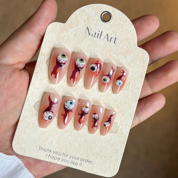 Artistic Vibrant Design Press-On Nail Set Kalsten