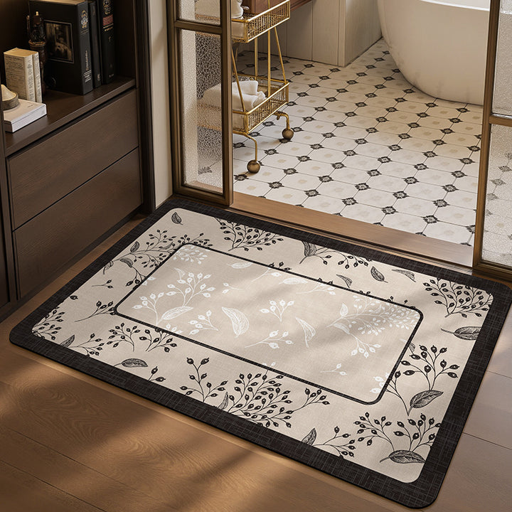 Botanical Design Bath Mat Kalsten