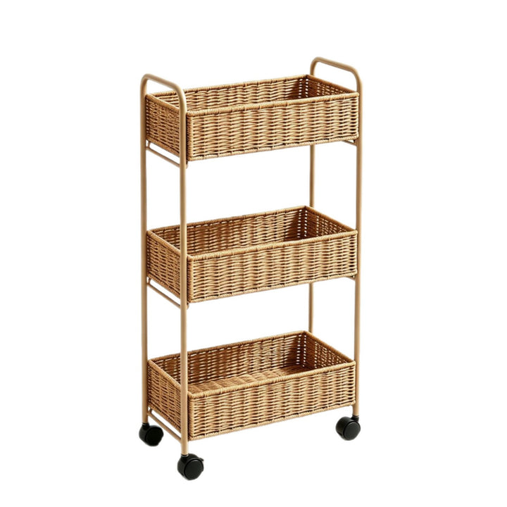Elegant Storage Basket Made of Natural Rattan Kalsten