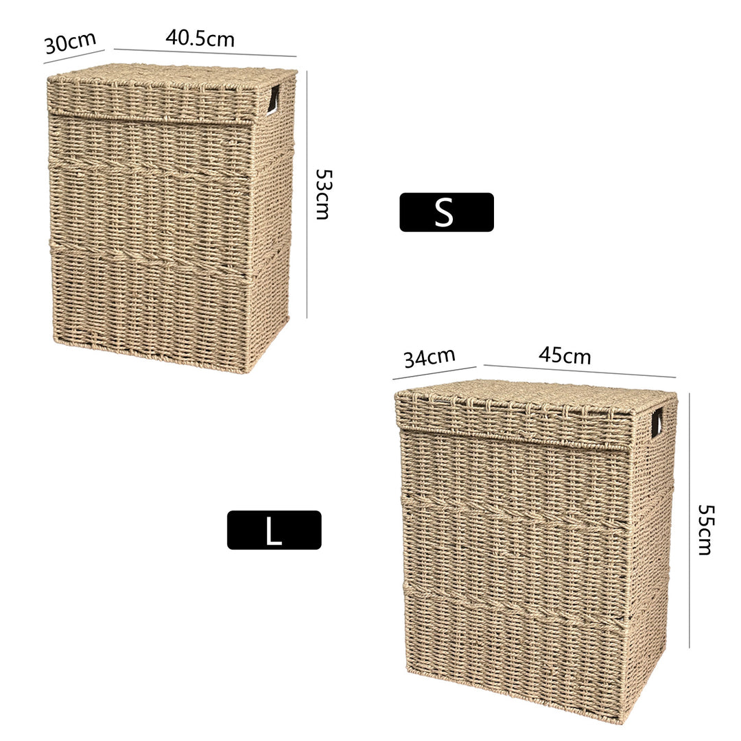 High-quality laundry basket with lid and handles Kalsten