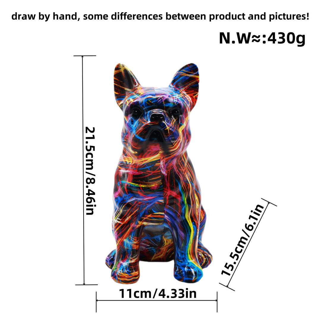 Artistically designed bulldog figure Kalsten