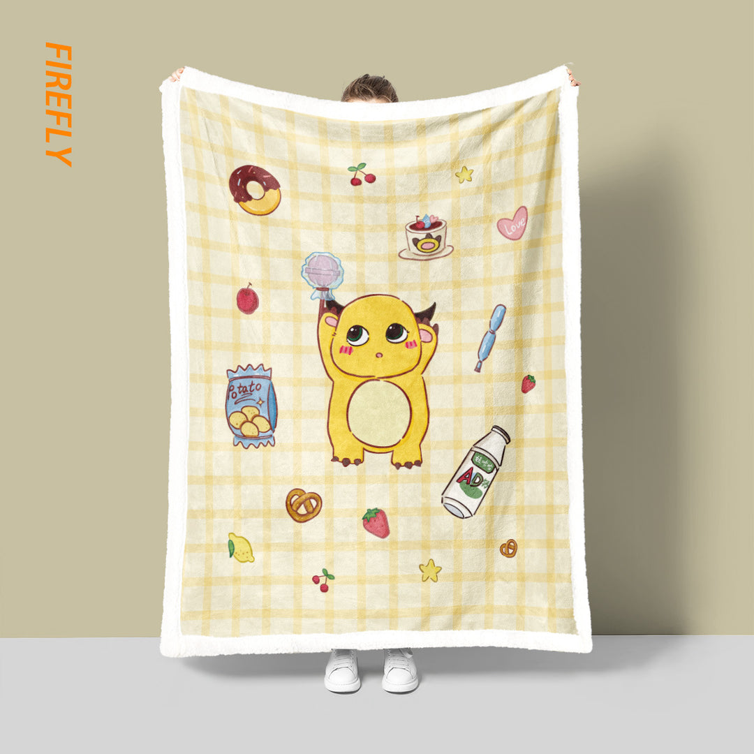 Soft Cartoon-Themed Fleece Blanket