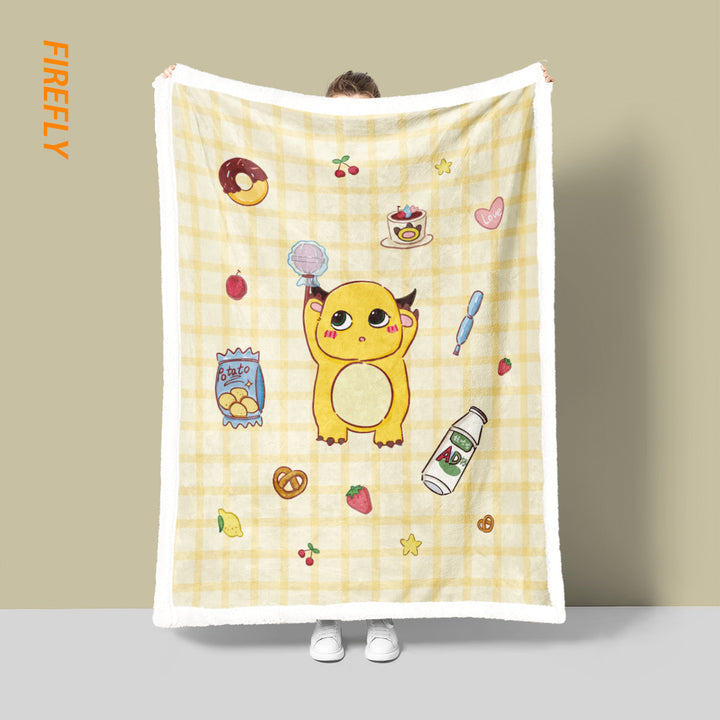 Soft Cartoon-Themed Fleece Blanket