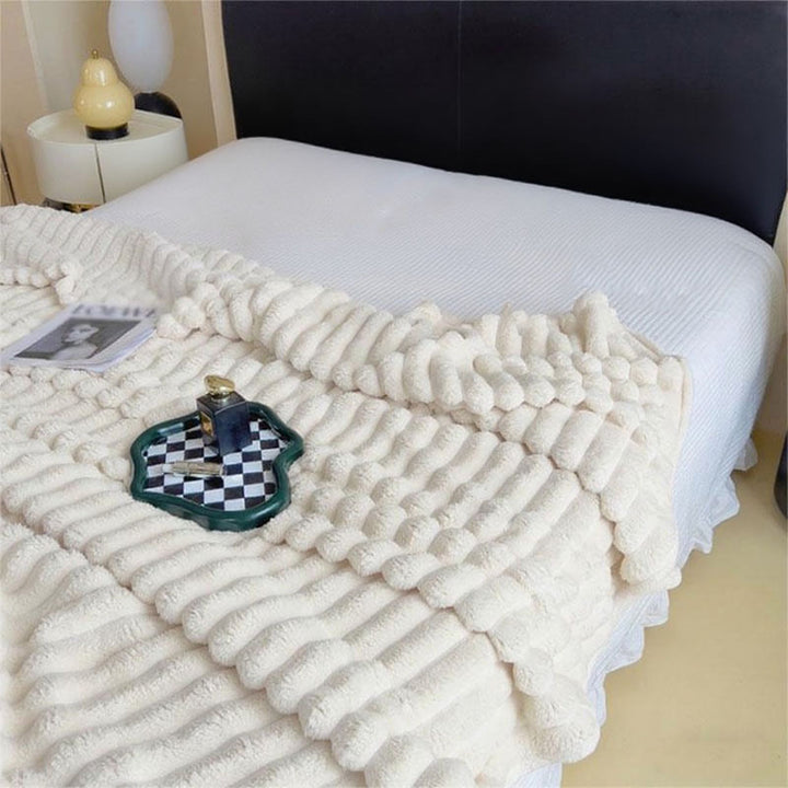 Women's Ultra-Soft Cuddly Blanket with Wave Structure Kalsten