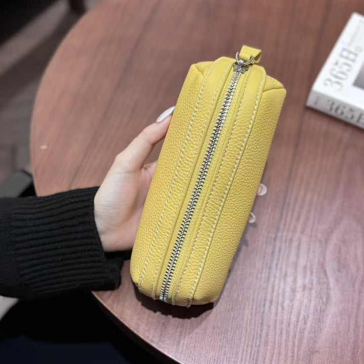 Textured Leather Pencil Case