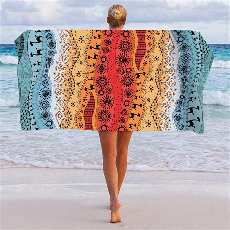Beach towel with unique graphic pattern Kalsten