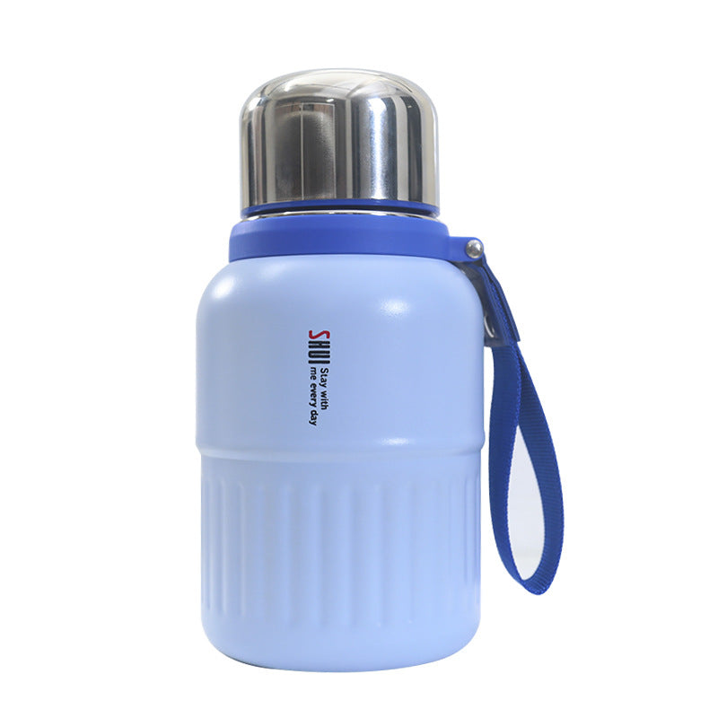 Women's Insulated Bottle with Removable Tea Strainer and Carry Strap Kalsten