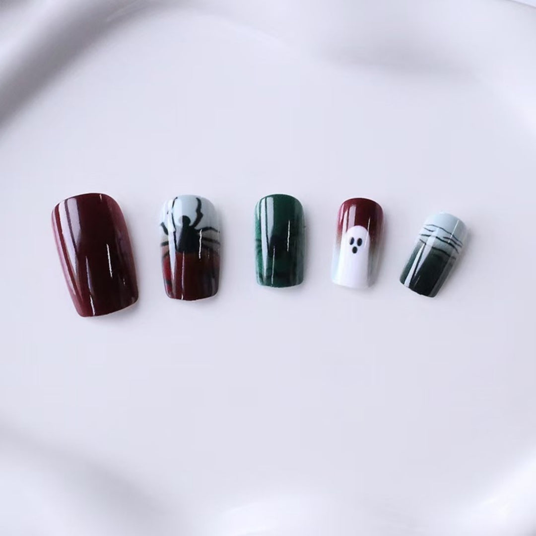 Spider Design Artificial Nails Kalsten