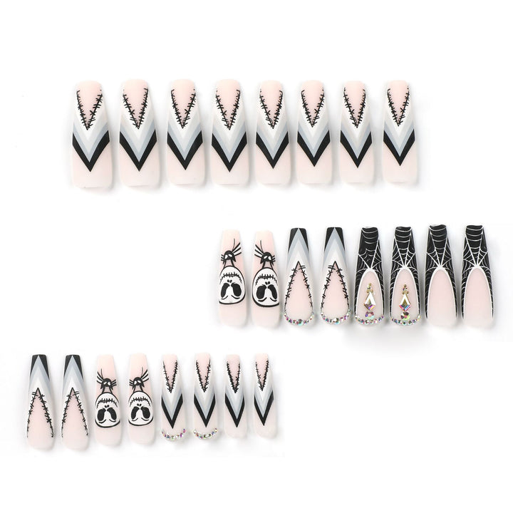 Artistic Nail Extensions in Halloween Design Kalsten