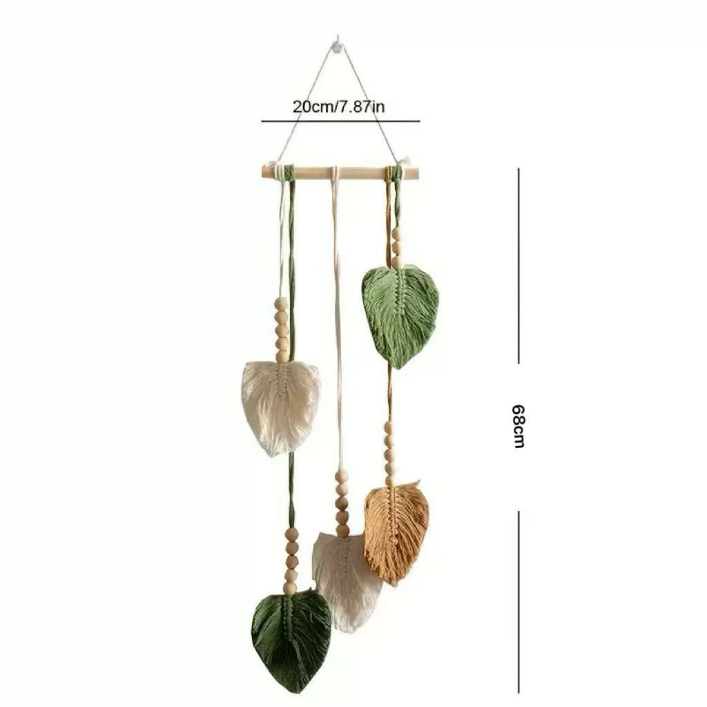 Nature-Inspired Macrame Leaf Wall Hanging Kalsten