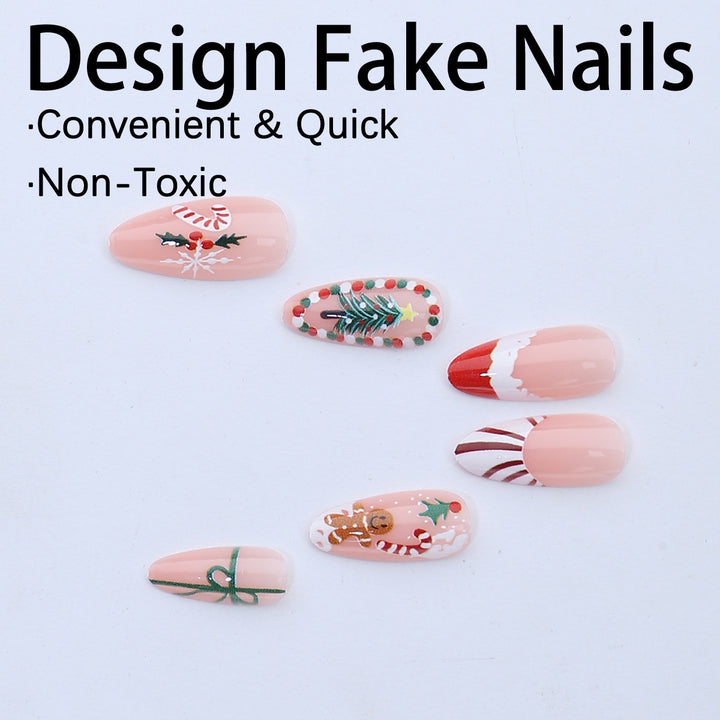 Festive Artificial Nail Creations Kalsten