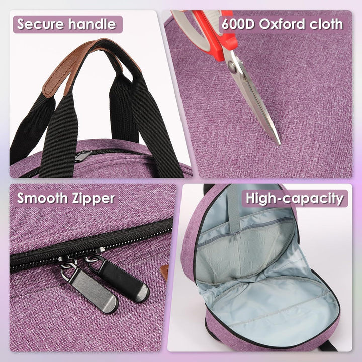 Round Tote Bag with Practical Two-Way Zipper Kalsten
