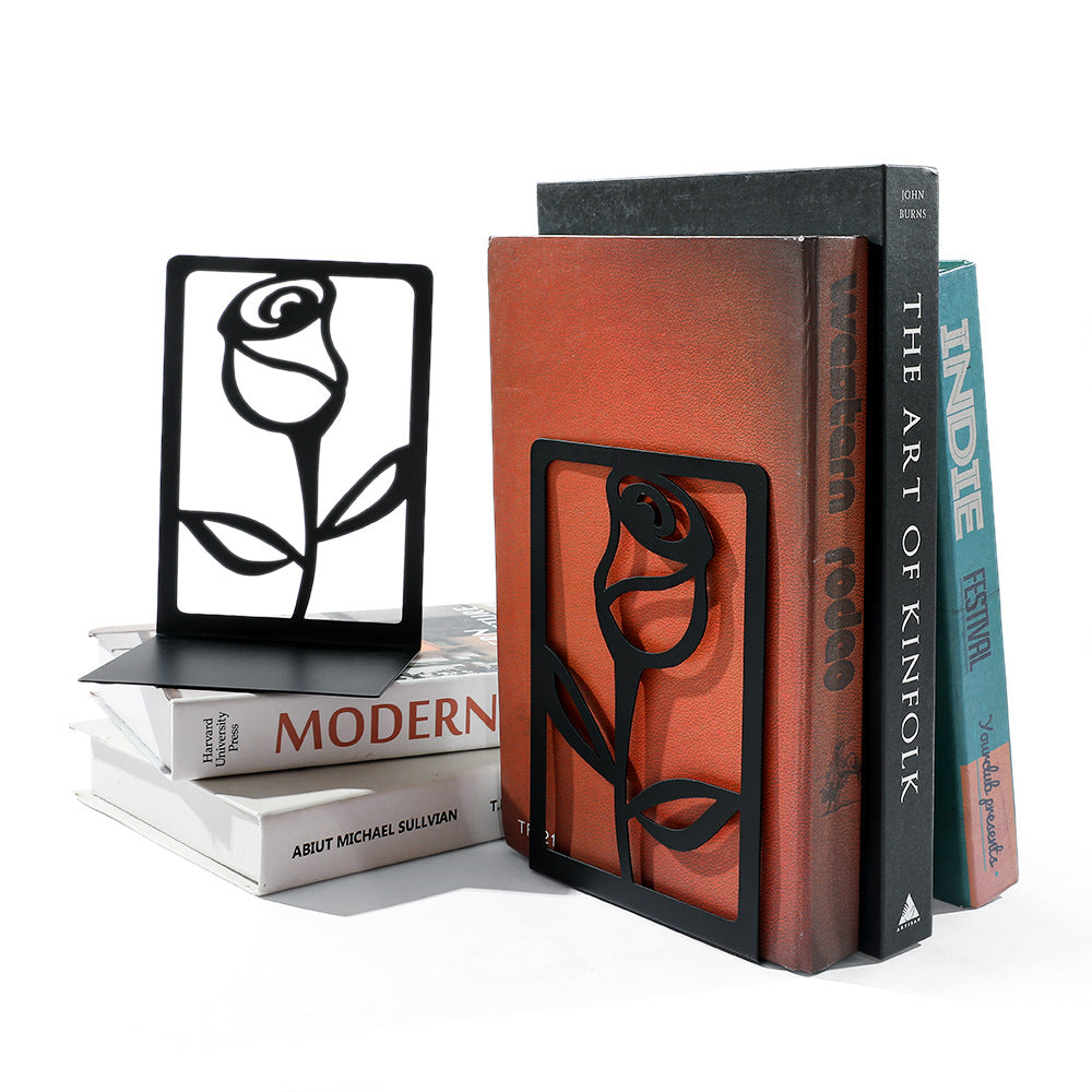 Floral-Inspired Decorative Bookends