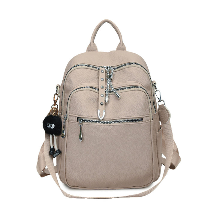 Stylish Multi-Functional Leather Backpack