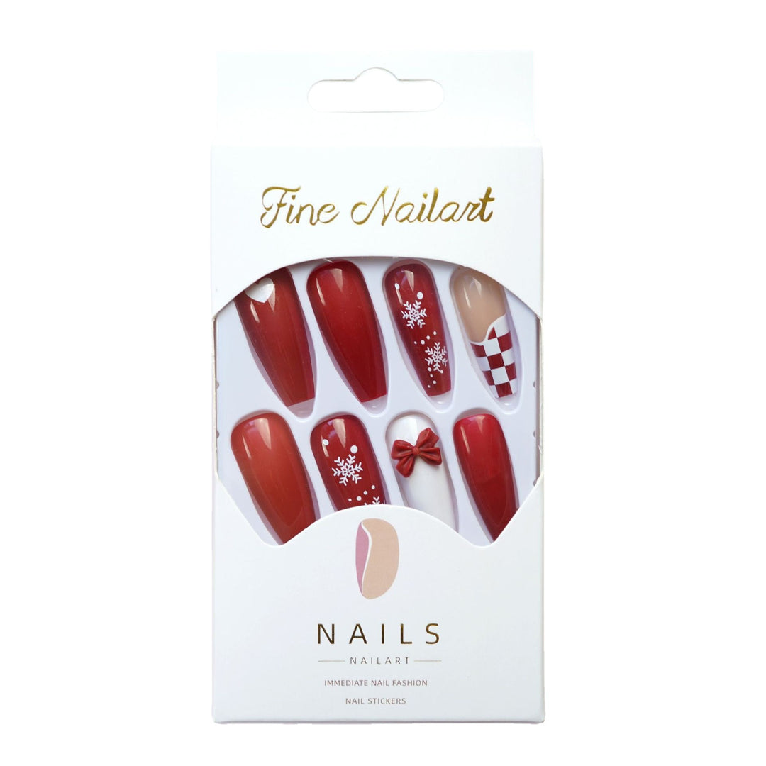 Festive Press-On Nail Art Set