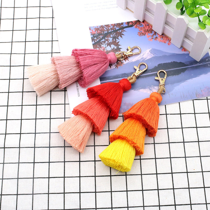 Decorative Macrame Keychain