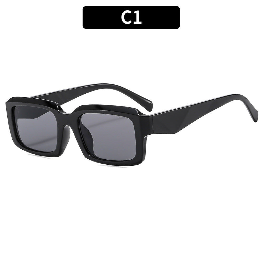 Bold Rectangle Frame Sunglasses