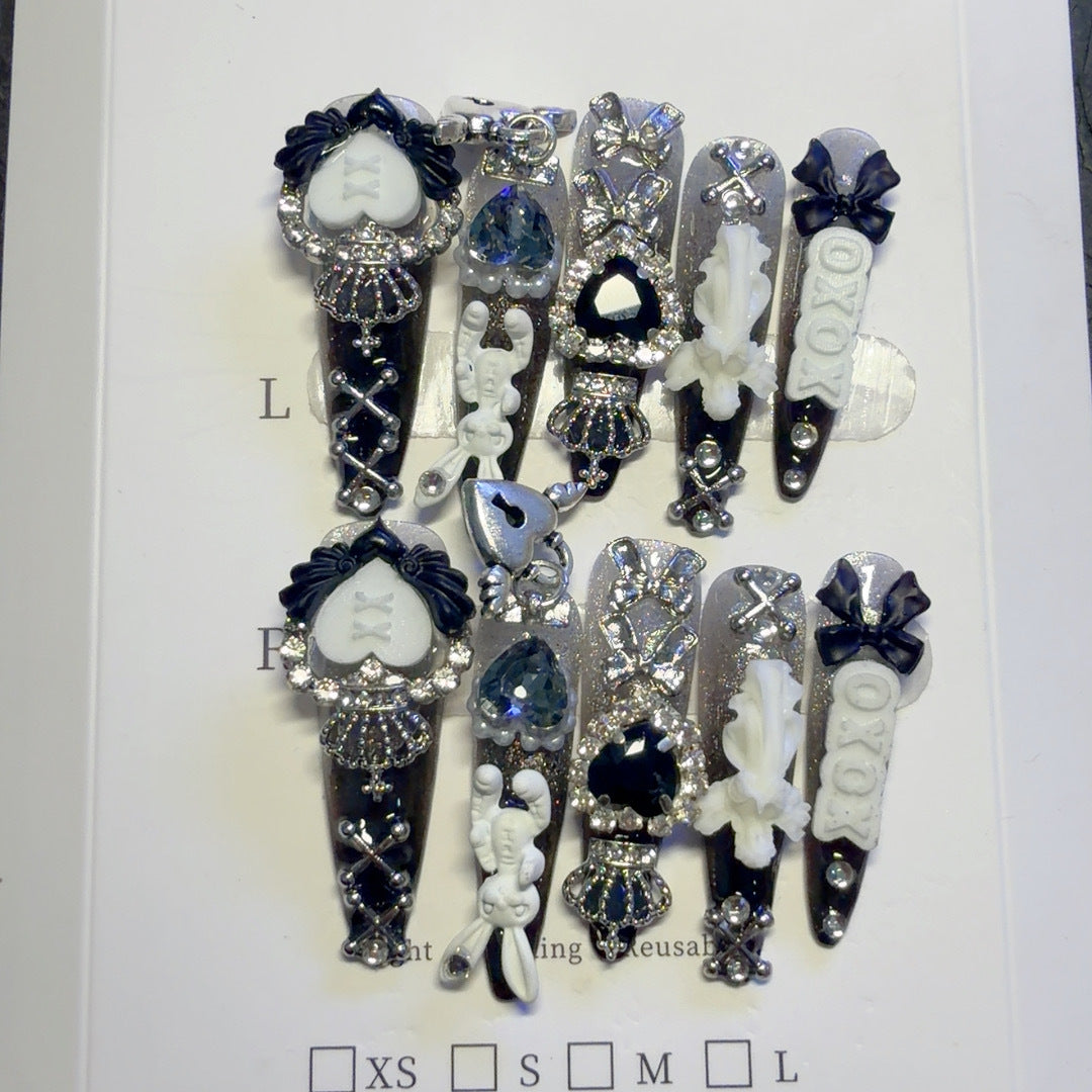 Decorative 3D Nail Art Clips