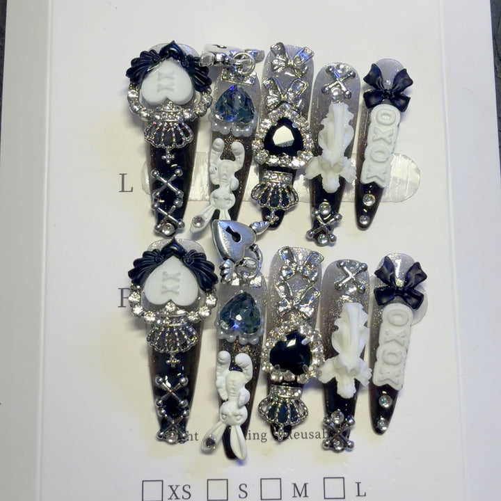 Decorative 3D Nail Art Clips