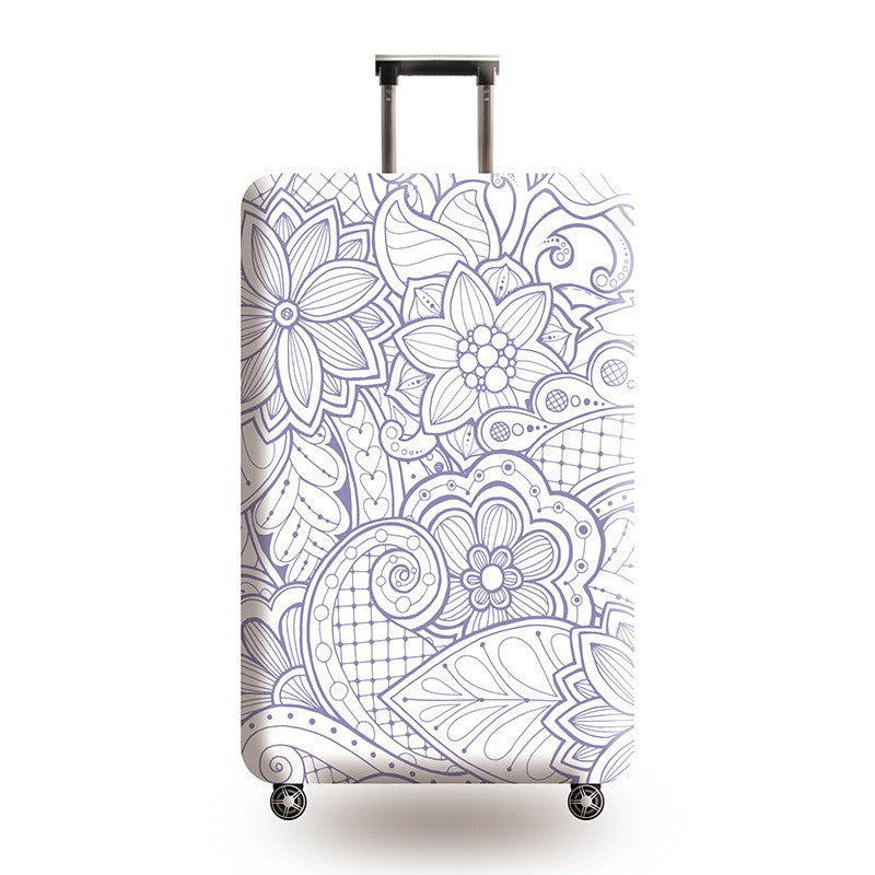 Women's Hard Shell Suitcase with Ethnic Pattern Kalsten