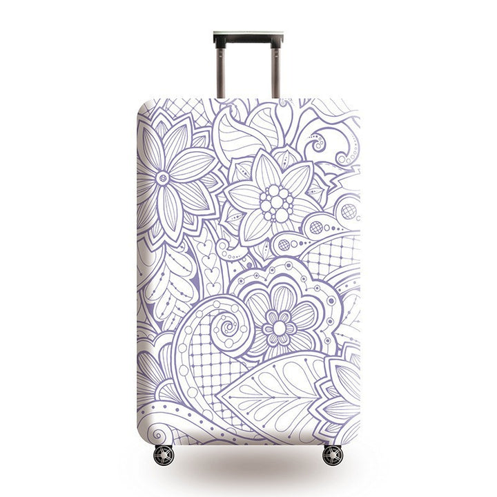 Women's Hard Shell Suitcase with Ethnic Pattern Kalsten
