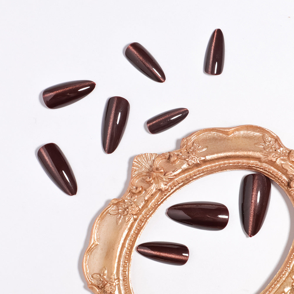 Almond-Shaped Press-On Nails with Glossy Finish Kalsten