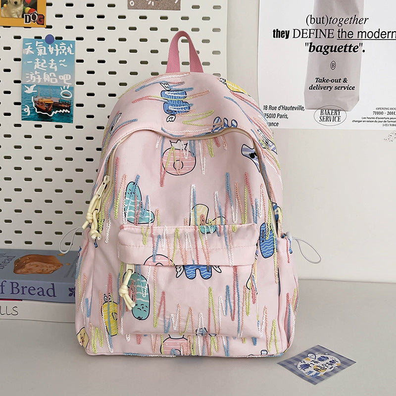Fun Patterned School Backpack