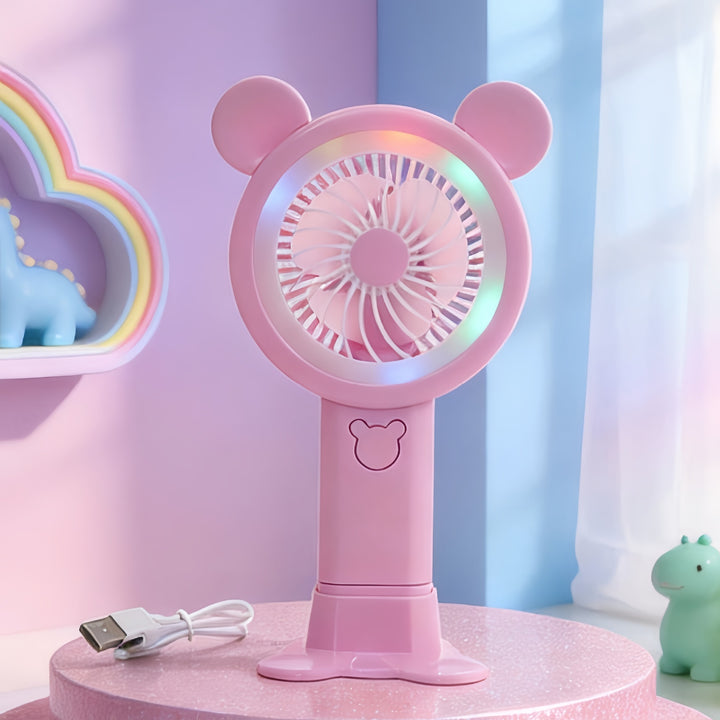 Portable LED Hand Fan with Cute Animal Design Kalsten