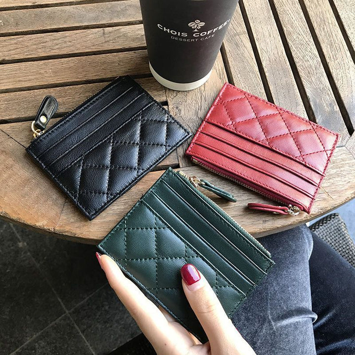 Quilted Leather Cardholder
