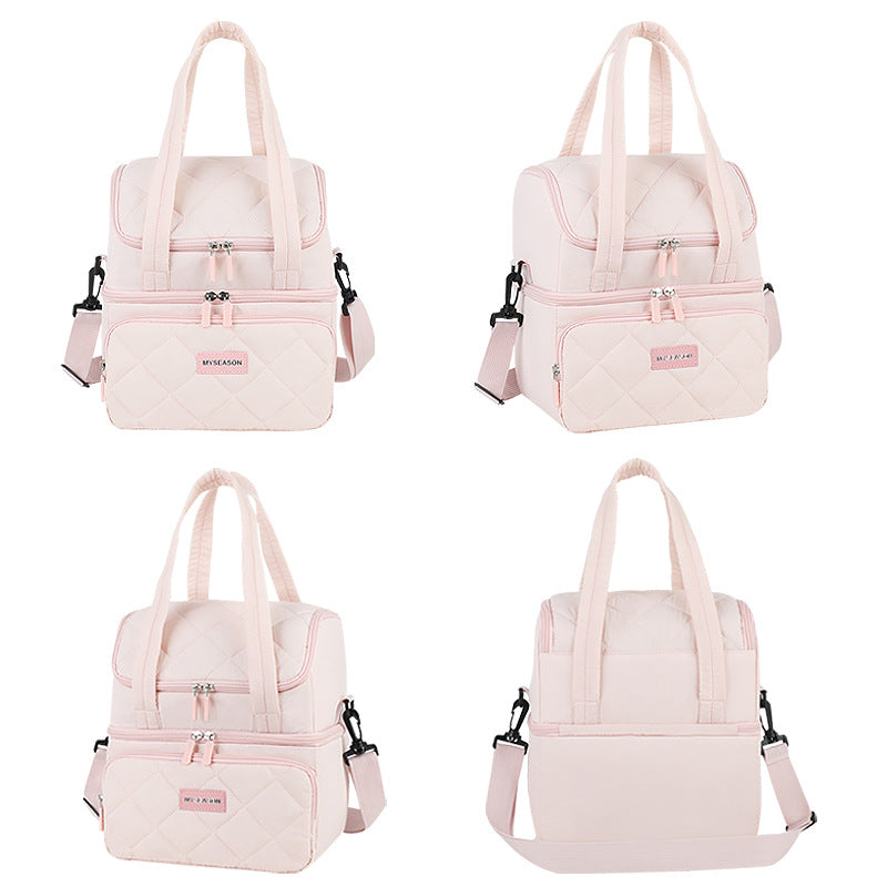 Insulated Multi-Compartment Lunch Cooler