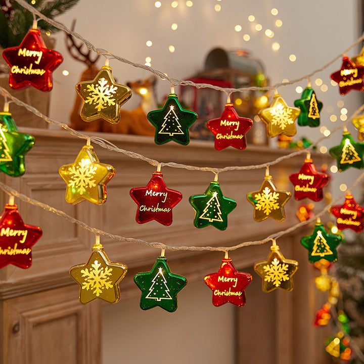 Festive string lights with Christmas ornaments Kalsten