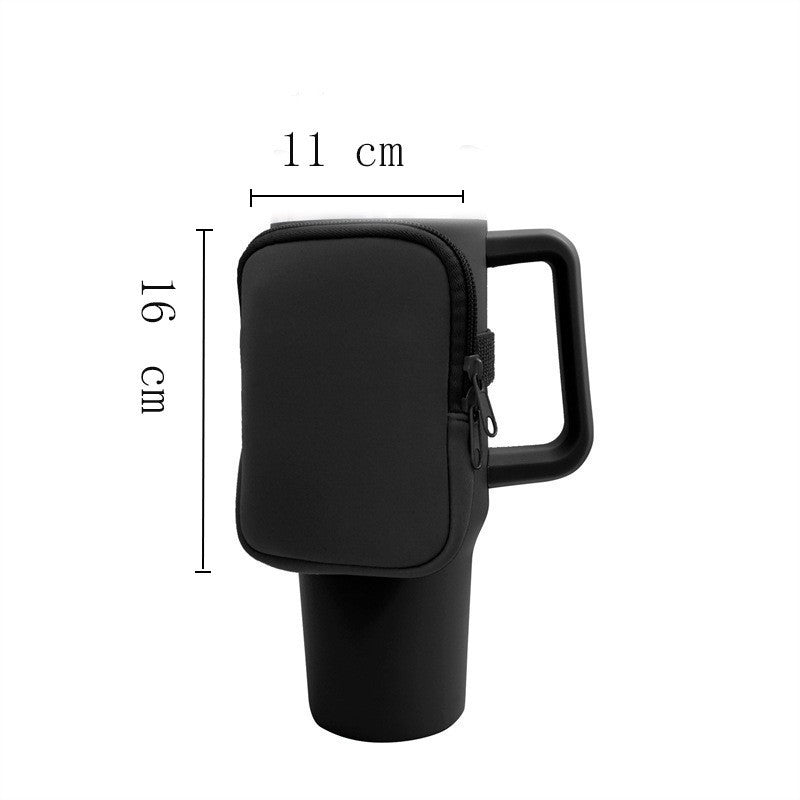 Unisex cup holder with practical pocket Kalsten
