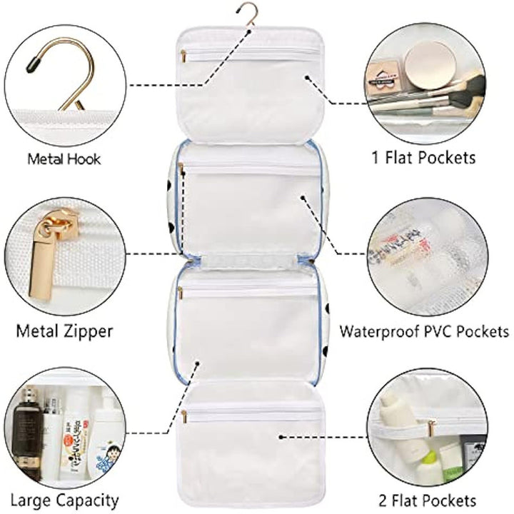 Versatile cosmetic organizer bag with detachable compartment Kalsten